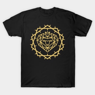 Lamb of God in a crown and framed with a crown of thorns T-Shirt